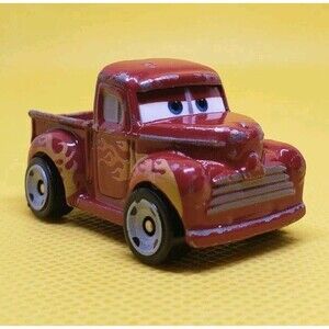 Disney/Pixar/Matell/Die-cast/Cars Mini Racer Hot Rod Smokey Used Loose Minni....